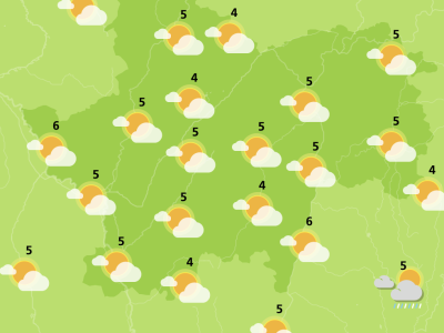 Retour de la pluie en Saône et Loire et remontée des températures 