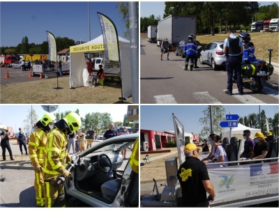 Sensibilisation aux comportements à risque sur la route des vacances en Saône et Loire 
