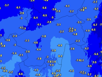 Jusqu’à -6.5° ce matin sur la Saône et Loire