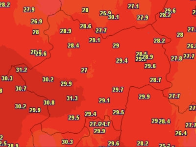 La barre des 31°c dépassée ce mercredi à Charolles 