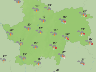 ALERTE ORANGE - Allier, Rhône et Loire en alerte météo aux orages