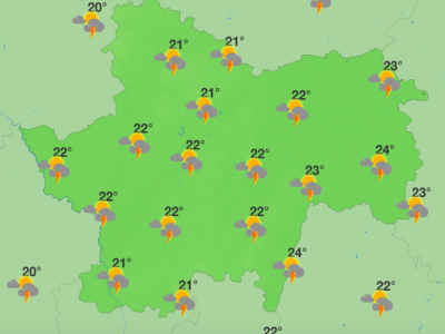 Attention au fort risque orageux en Saône et Loire ce soir et demain ! 