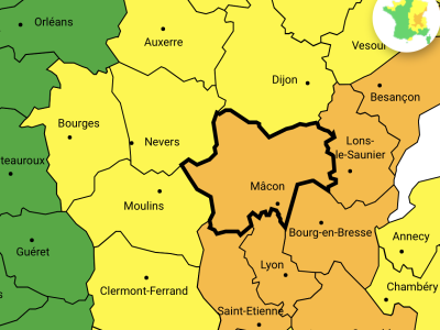 La Saône et Loire à nouveau placée en alerte orange aux orages 