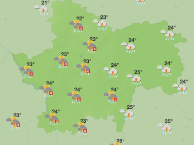 Un vendredi très orageux en Saône et Loire 