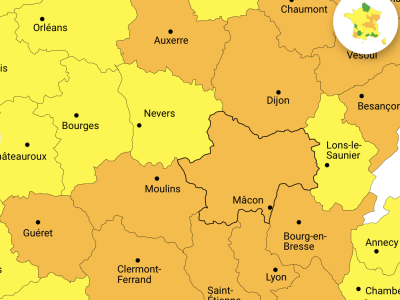 NEIGE - La Saône et Loire placée en vigilance orange 