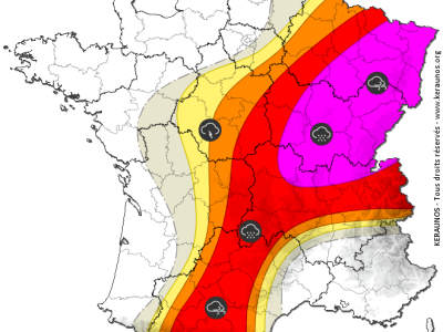 Keraunos, l'observatoire français des tornades et orages violents confirme l'évolution orageuse violente