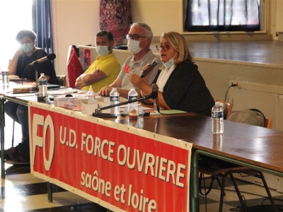 Le comité départemental de Force Ouvrière réuni à Chalon sur Saône 