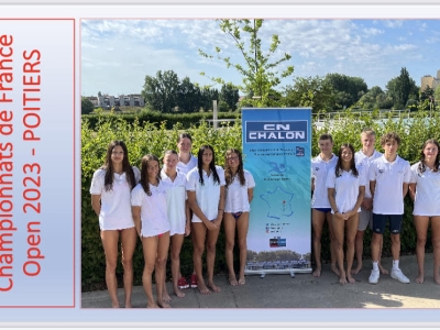 Bilan des Championnats de France Open de natation de Poitiers : Un collectif de jeunes chalonnais très prometteur
