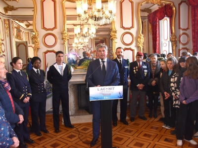 Mise à l’honneur par la Mairie de Chalon-sur-Saône  du 80ème anniversaire du bateau de guerre l’Aconit après ses exploits du 11 mars 1943