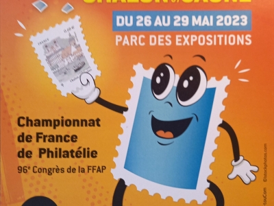 Du 26 au 29 mai 2023, Chalon accueille le Championnat de France de Philatélie