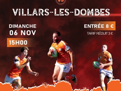 Dimanche 6 Novembre en Fédérale 2 : Chalon RTC - Villars- les-Dombes, venez encourager les rugbymans chalonnais 