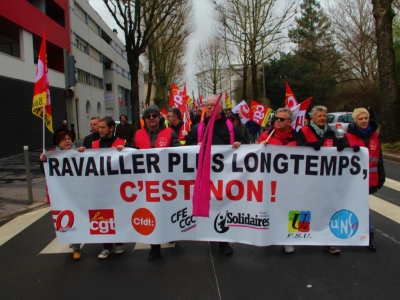 Retour en images sur la manifestation contre la réforme des retraites du 11 mars (1/2)