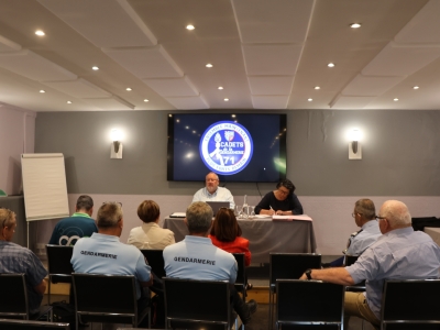 Association des Cadets de la Gendarmerie de Saône et Loire en assemblée générale.