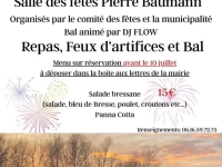 Feux d'artifice ce dimanche 13 juillet à Epervans 