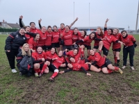 L’équipe de rugby féminin Les Coquelicots Chalon Chagny remporte le derby au Creusot contre l’entente Le Creusot Autun.