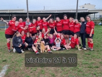 8ième victoire pour l’équipe de rugby sénior féminin Coquelicot Chalon Chagny