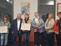 OCTOBRE ROSE - La commune d'Ouroux-sur-Saône et son CCAS ont remis des chèques à Toujours Femme et Elles Aident 
