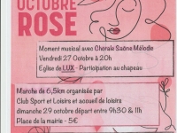 OCTOBRE ROSE- Varennes le Grand se mobilise ce vendredi soir 