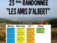 La 23e randonnée "Les Amis d'Albert" se déroule le 7 avril 