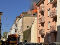 Violent incendie en cours sur Chalon sur Saône 