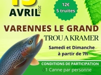 Journée pêche à la truite ce samedi à Varennes le Grand 