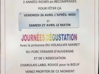 Journées dégustation au Tendre Charolais à Givry 