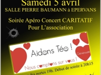 Concert ce soir à Epervans en soutien à Téo 