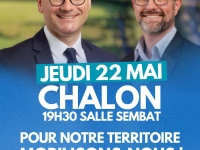 LEGISLATIVES - 5e circonscription de Saône et Loire - Sébastien Martin en réunion publique ce jeudi soir à Chalon