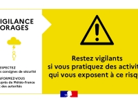 Le département de Saône-et-Loire repasse en vigilance jaune orages à compter de 14h ce jour.