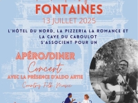 Apéro-diner-concert-feux ce dimanche soir à Fontaines 