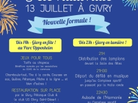 13 JUILLET  - Tout le programme des animations ce dimanche à Givry 