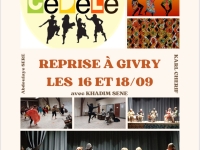 Reprise des cours de Cédélé à Givry les 16 et 18 septembre 
