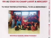 FOOT FEMININ - Reprise des entraînements ce lundi soir au Champ Ladoit à Mercurey 