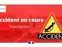 RCEA - Suite à un accident, la route est coupée dans les deux sens au niveau de Paray le Monial 