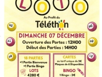 Loto au profit du téléthon ce dimanche à Ouroux-sur-Saône