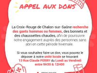 La Croix-Rouge de Chalon lance un appel aux dons 