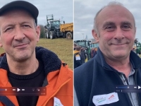 Christian Bajard et Luc Jeannin (FDSEA)  expriment la colère des agriculteurs