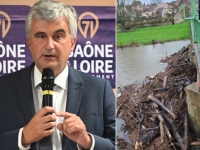 Crue de l’Arroux : André Accary très en colère contre la fin de l’entretien des rivières et des fossés, ce qui a «amplifié la montée des eaux»