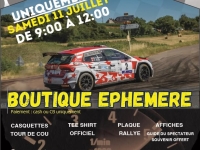 Malgré l'annulation du Rallye de la Côte Chalonnaise, la boutique éphémère est ouverte 