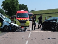 Cinq blessés dans un choc frontal route de Marmagne au Breuil 
