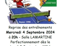 A Sassenay, l'heure de la reprise au tennis de table 