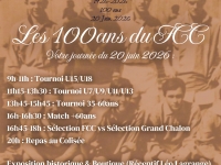 FC CHALON - Le programme des 100ans dévoilé !