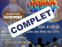 Le Choeur Gospel Chalon en concert exceptionnel à Givry pour 2500 Voix affiche complet 