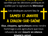 AGRICULTEURS - Une manifestation organisée ce samedi à Chalon sur Saône