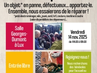 Café-réparation à Lux le 14 novembre 