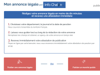Via info-chalon.com, publiez vos annonces légales partout en France 