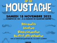Le Novembre de la Moustache... à la Maison de quartier du Centre à Chalon 