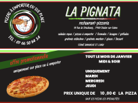 Une offre spéciale tous le mois de janvier à la Pignata sur l'Ile Saint Laurent