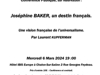 Conférence publique autour de Joséphine Baker à Chalon 