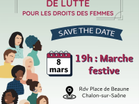 Le 8 mars, le Planning Familial de Chalon vous donne rendez-vous 